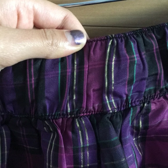 Purple Plaid Skirt - Picture 5 of 6